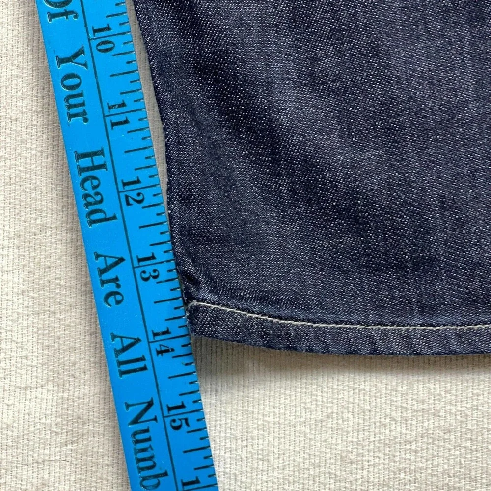 AG ADRIANO GOLDSCHMIED Shorts Womens 29R The Malibu Crop Pant Denim Blue - Picture 8 of 10